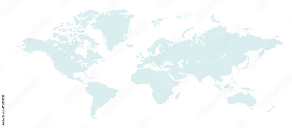 Obraz premium World map Illustration, world map picture, world map vector image, modern world map, Illustration, eps 10, worldwide, all continents, all countries, worldwide project