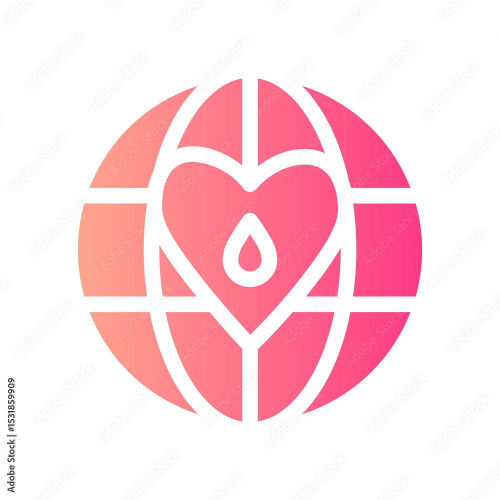 blood donation gradient icon blood donation gradient icon