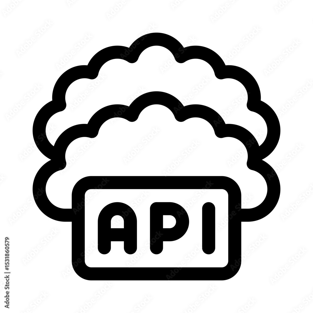 Cloud line icon Cloud line icon