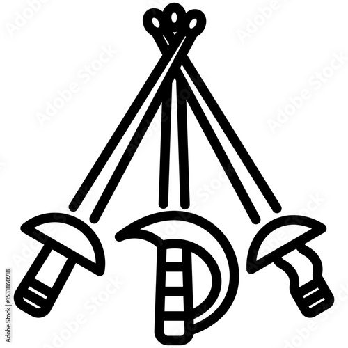 Fencing Sword Icon