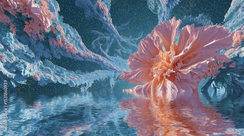A futuristic sci-fi scene