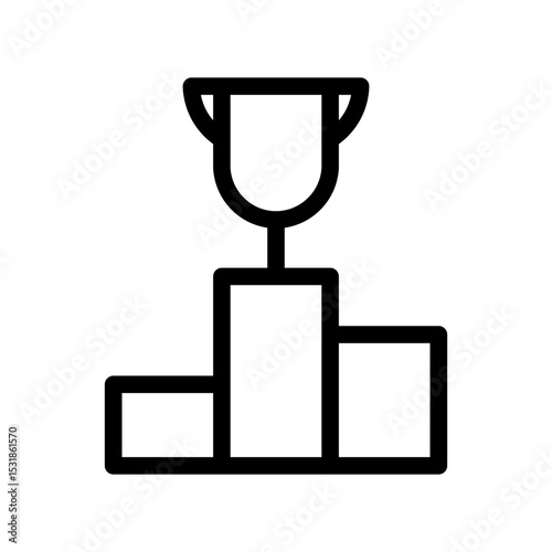 podium line icon