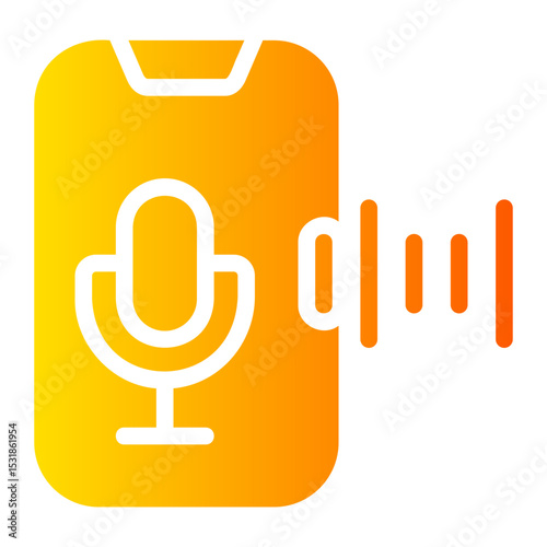 voice command Gradient icon