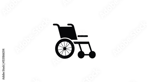 Wheelchair Icon: Simple, Versatile Vector Graphic