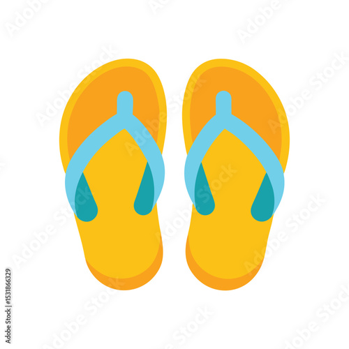 Summer sandals vector illustration