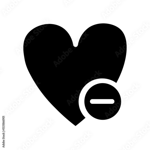 heart glyph icon