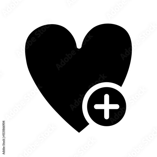 heart glyph icon
