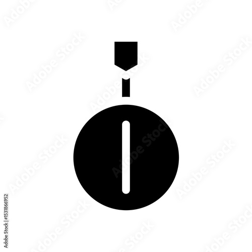 medal glyph icon