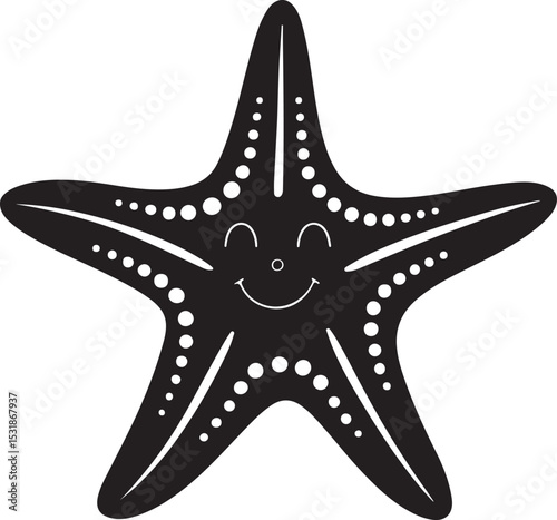 vector illustration of a starfish