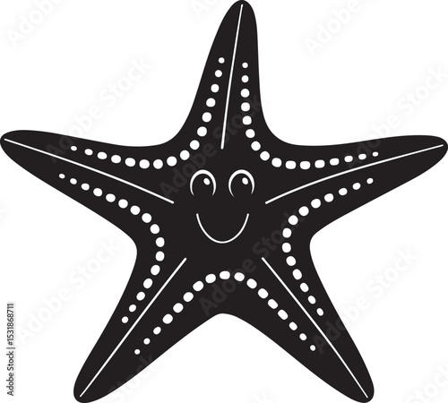 vector illustration of a starfish