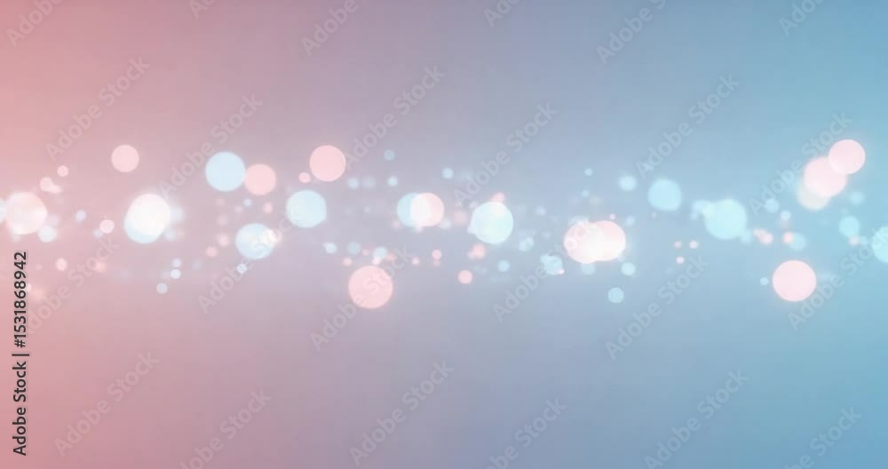 Abstract Pastel Bokeh Background Soft Pink and Blue Light Spots