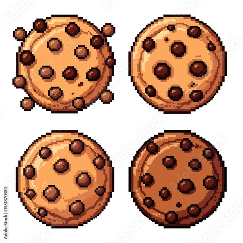 Pixel Art Chocolate Chip Cookies Variety Pack