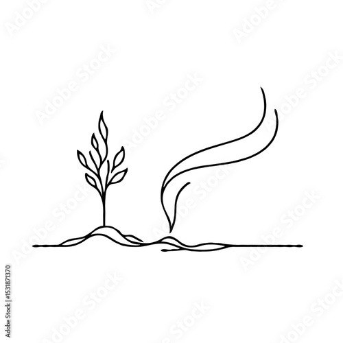Ashes of a deceased relative when planting a tree