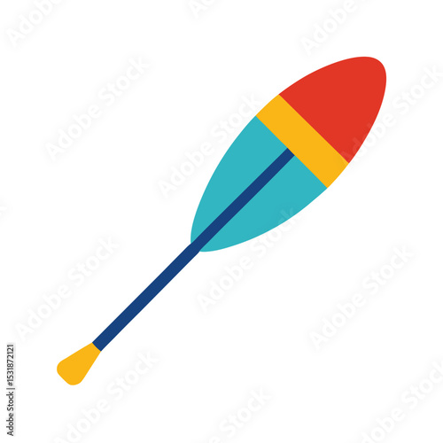 Surfing paddle vector illustration