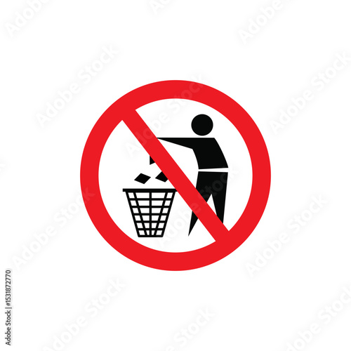 DO NOT LITTERE ICON VECTOR SIGN SYMBOL