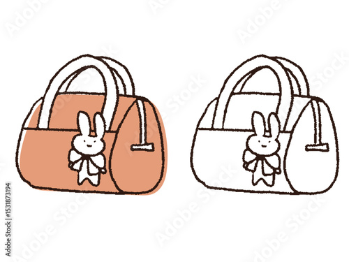ペン風ボストンバッグ