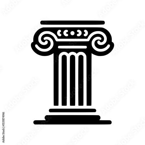Ionic column architectural design element