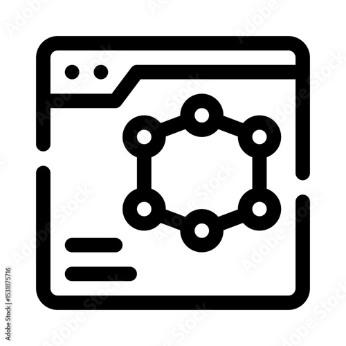 GraphQL line icon