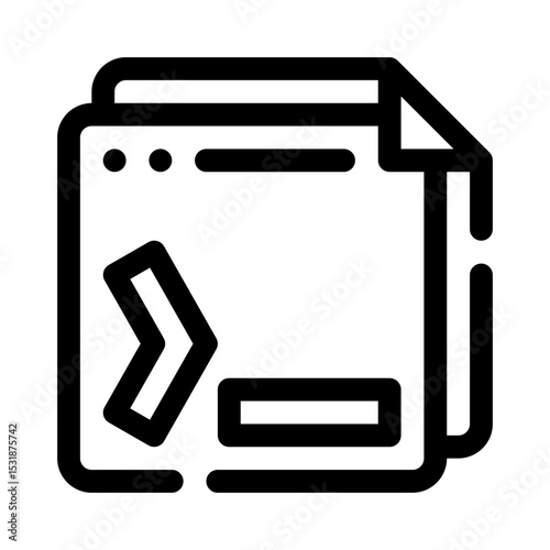 Terminal line icon