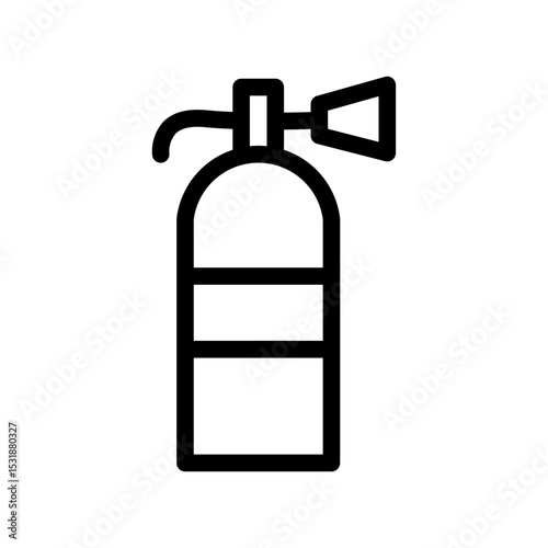 extinguisher line icon
