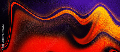 Vibrant abstract background featuring flowing red, purple, and orange gradients in a wavy