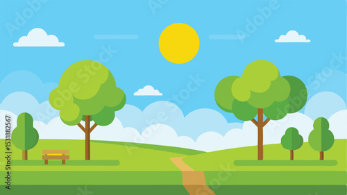 autumn landscape with trees