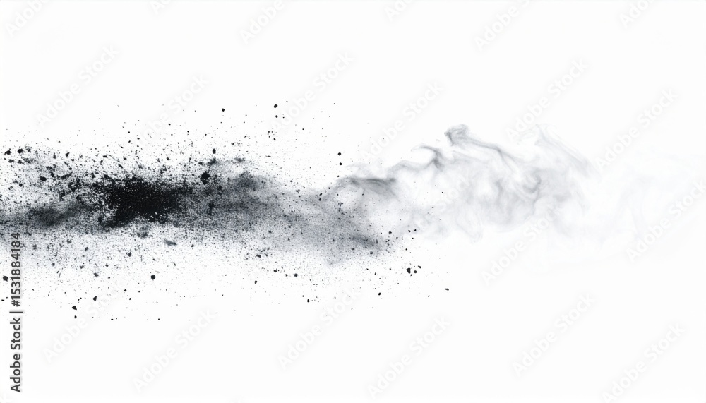 Obraz premium Abstract Black And White Particle Motion Texture