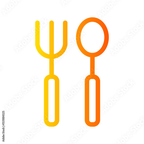 cutlery gradient icon