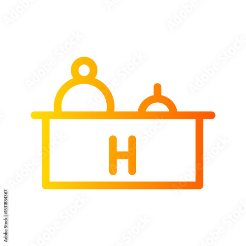 reception gradient icon