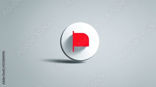 Circular flag icon on gray background in clean vector format Free Download Circular flag icon on gray background in clean vector format - GFXLoad