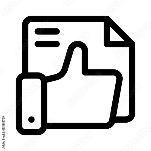 Thumbs up line icon