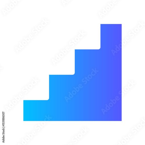 stairs gradient icon