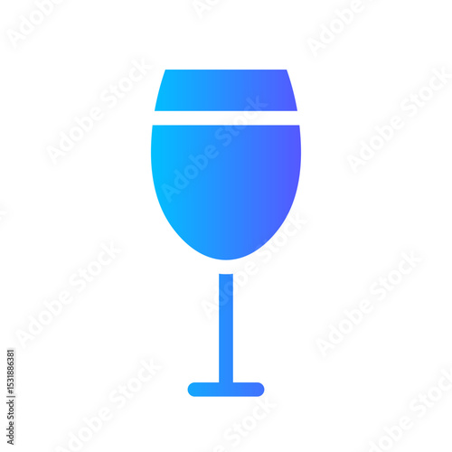 wine glass gradient icon
