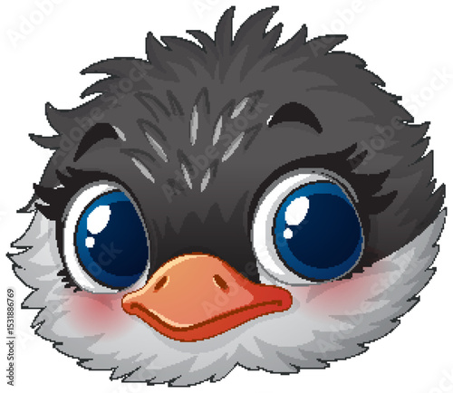 Adorable Baby Bird Illustration
