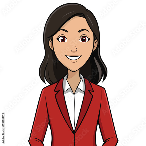 Professional woman in a business casual dress, looking smart and comfortable.