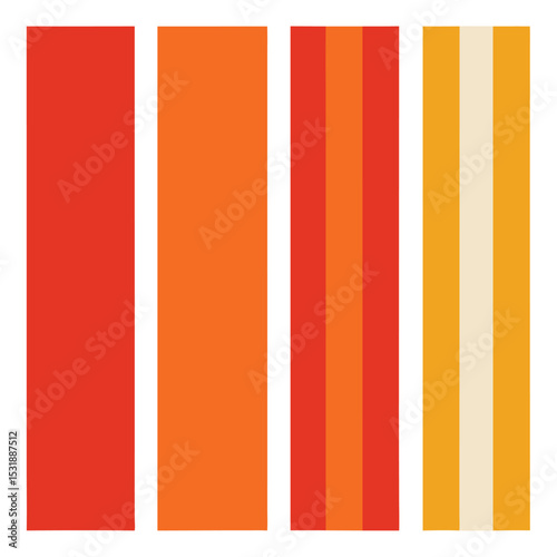 Four vertical rectangular design templates