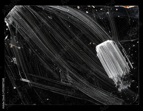 Abstract Black And White Texture With Streaks
