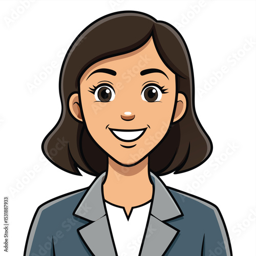 Professional woman with a clear, confident smile, conveying trustworthiness.