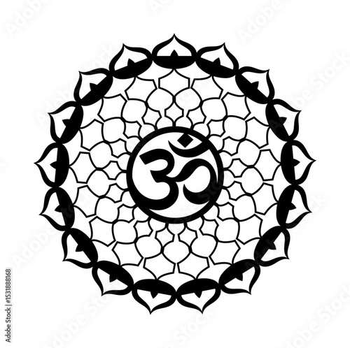 om sign with mandala