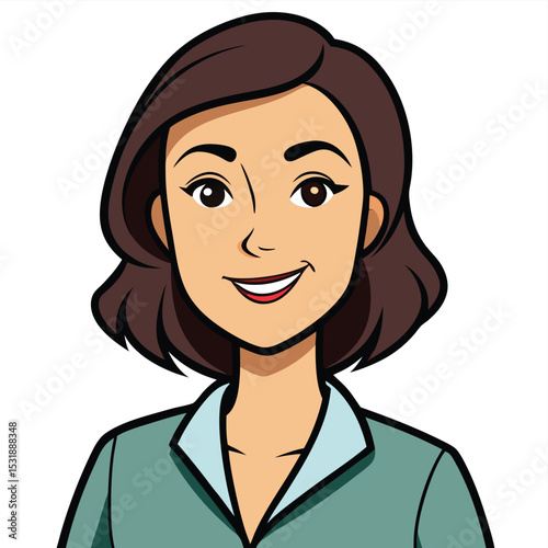 Professional woman with a relaxed, confident smile, radiating approachability.