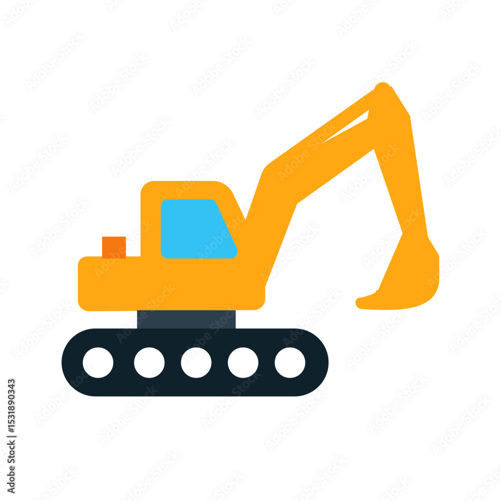 bulldozer excavator isolated on white bulldozer excavator isolated on white