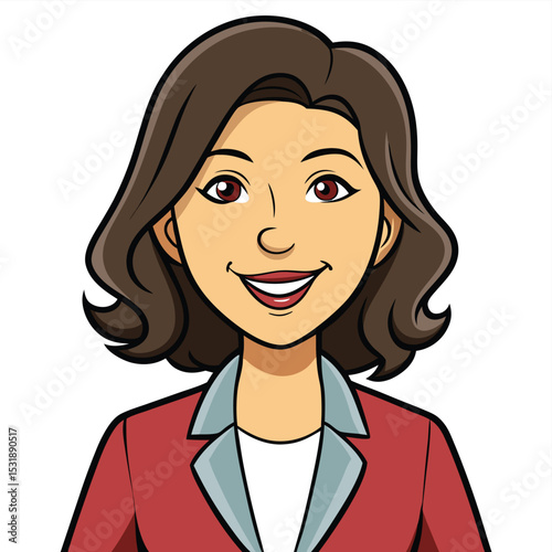 Professional woman with a confident smile that conveys experience and deep understanding, a seasoned and wise leader in her field.