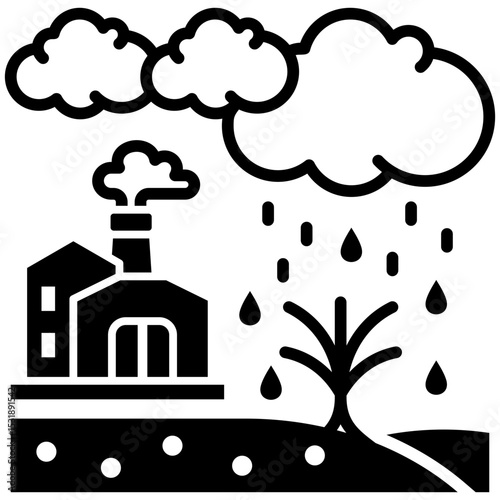 Acid Rain Icon