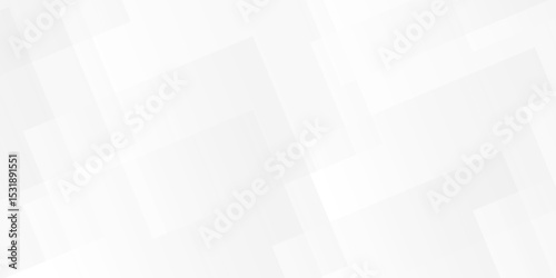 White and gray overlap triangle geometric technology pattern. minimal rectangle randomly arranged white lines transparent background layers overlapping presentation design.	
