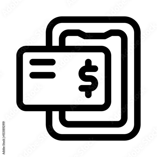 Wallpaper Mural Mobile banking line icon Torontodigital.ca