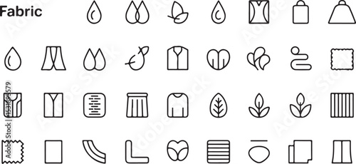 A Collection of Essential  Icons:  of Line Art Graphics symbols

