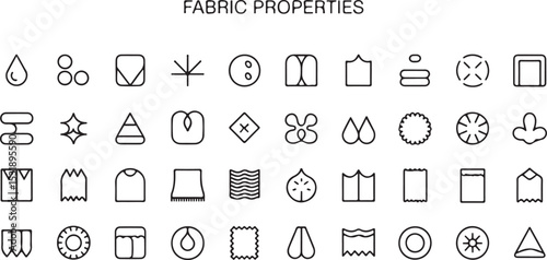 A Collection of Essential  Icons:  of Line Art Graphics symbols
