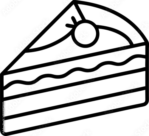 Slice of Cake Vector Design 
