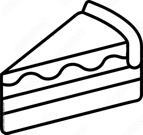 Slice of Cake Vector Design 