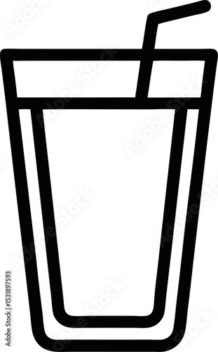 vector illustration of Juice Glass